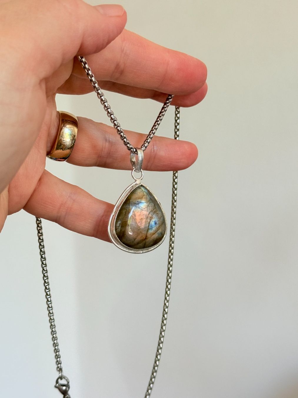Catenine: Collier Labradorite - Élégance Naturelle ✨ – Nuovo e nell'imballaggio originale da Genève venduto da AWWA 9