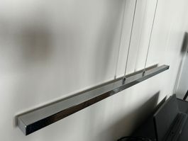 Pendelleuchte Chrom, Länge ca. 1.05 m