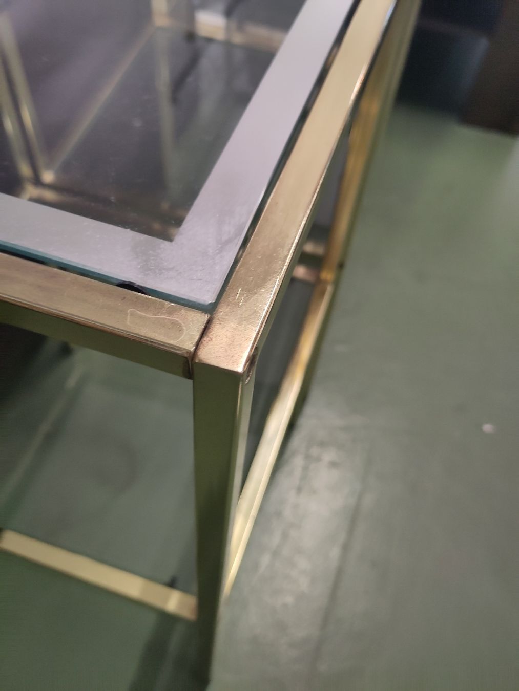 Tavoli: Beistelltische 2 Stück Glas&Messing – Usato da Pratteln venduto da Cartonsducoeur_bl 3