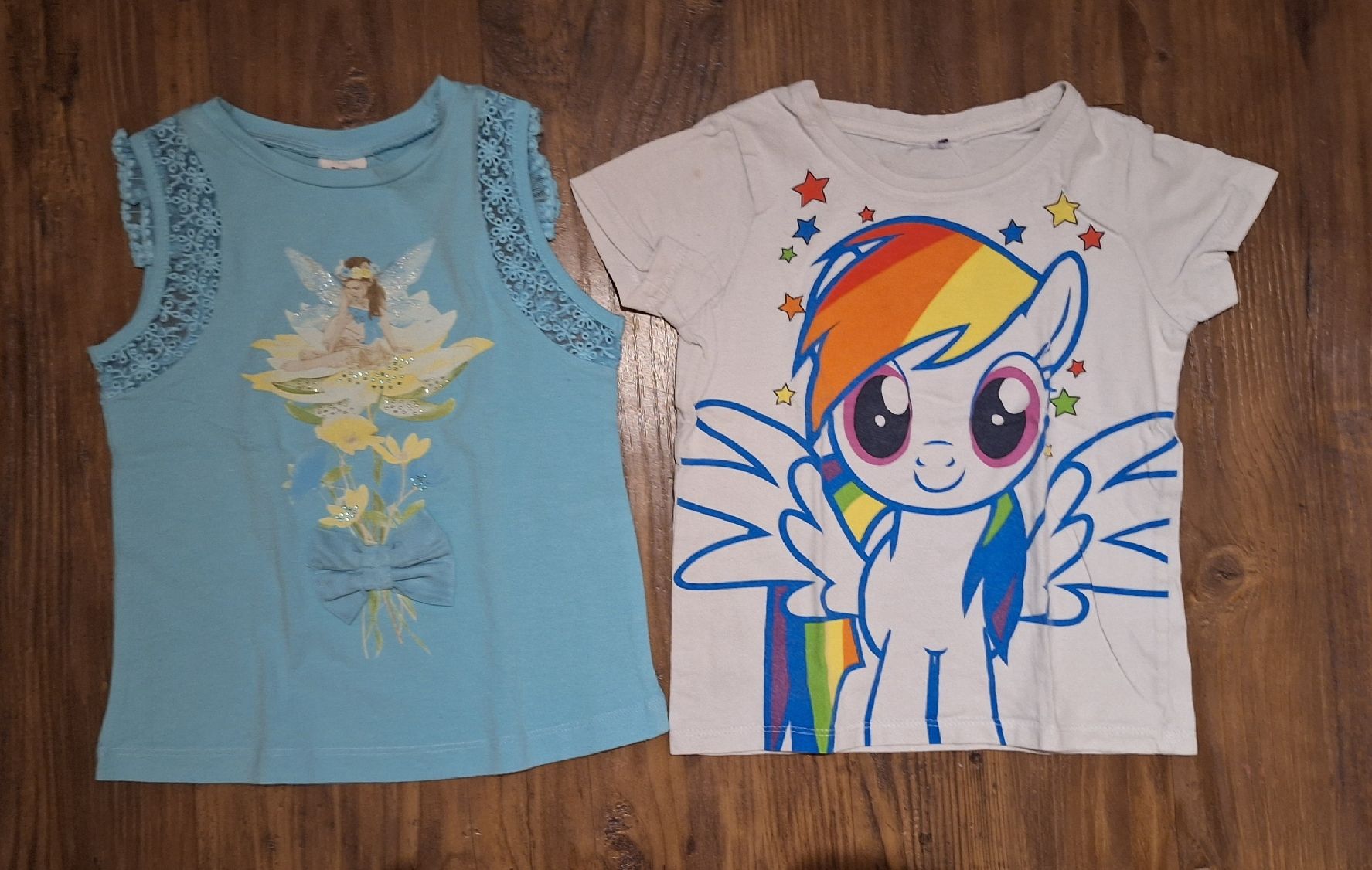 Blusen, T-Shirts & Tops: 2er Set Mädchen T-Shirts, Gr. 104 – Gebraucht aus Morschach von son_8fqy