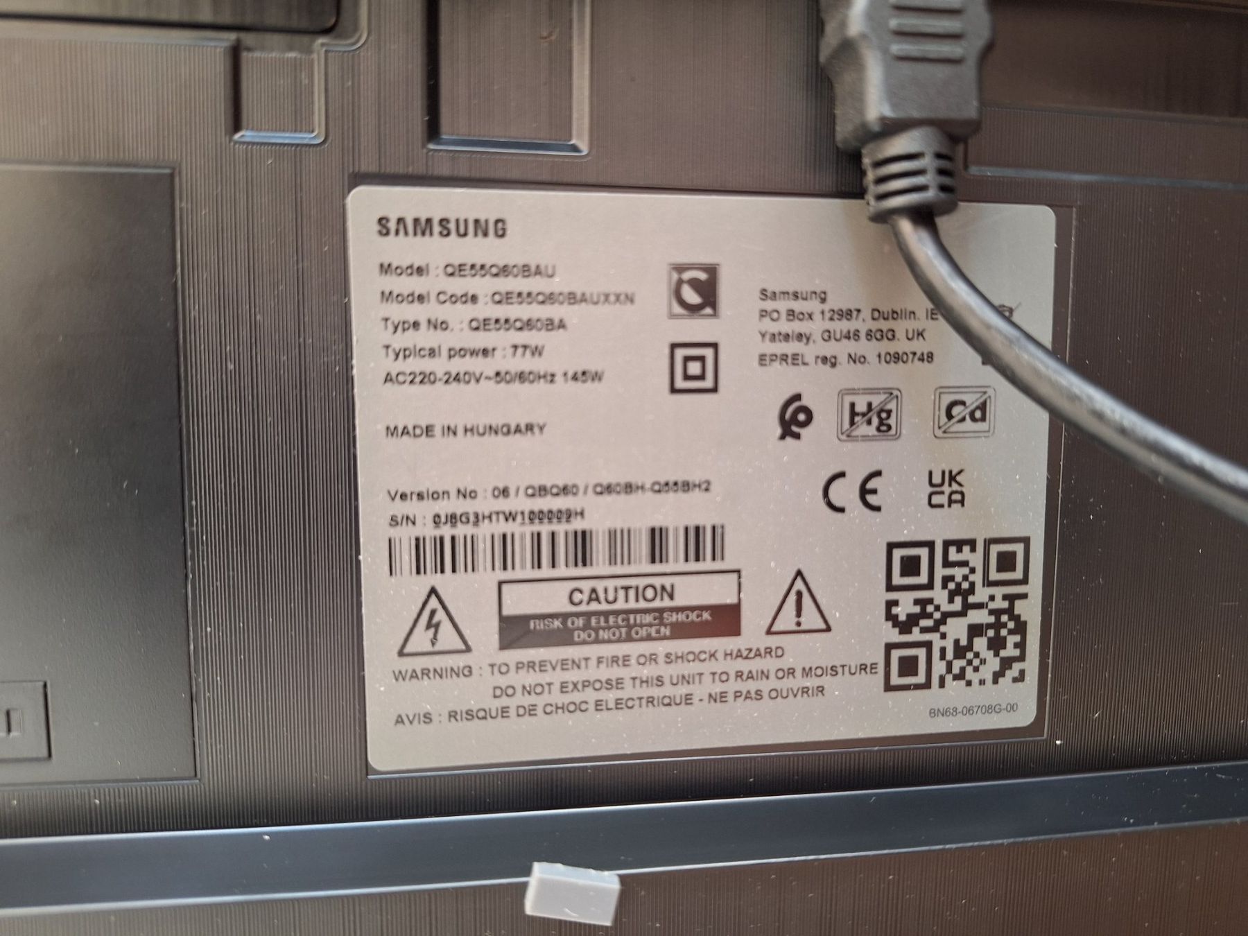 Fernseher: TV Samsung 55 Zoll – Gebraucht aus Adliswil von Marge1975 1