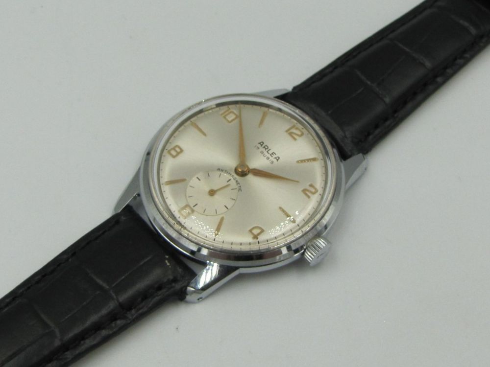 ARLEA, handaufzug mit kl. Sekunde. Fontainemelon C26. NOS SM (Neu ...