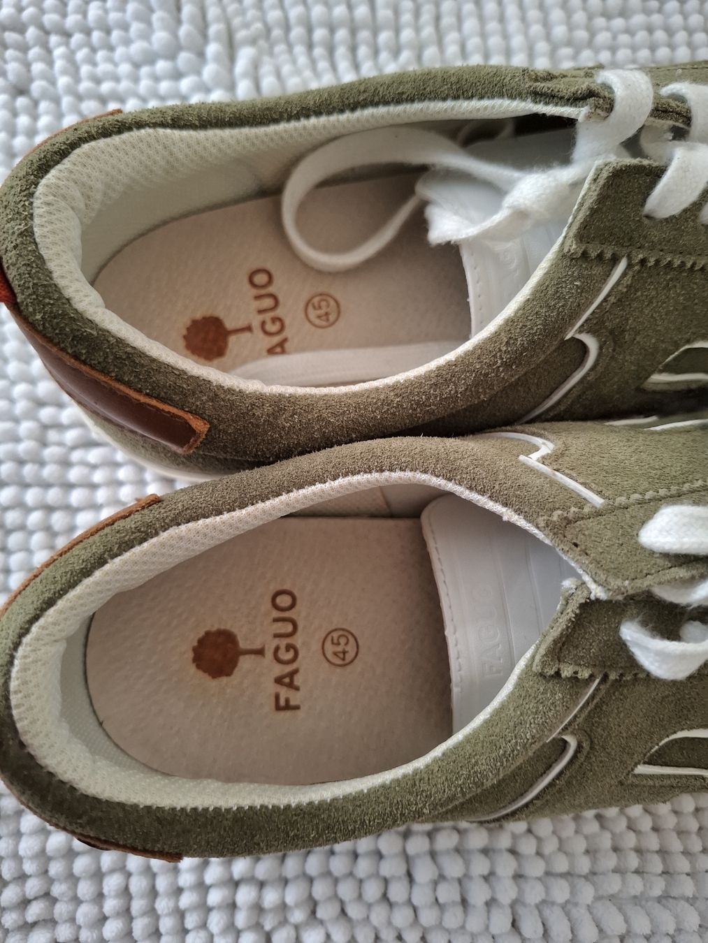 Herrenschuhe: NEUF Faguo baskets kaki en daim, taille 45 – Neu (gemäss Beschreibung) aus Le Locle von sAm_2112 4