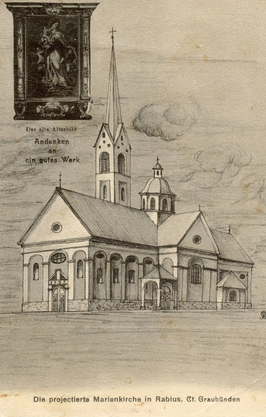 Cartoline postali: AK  Rabius – Usato da Ruggell venduto da spalkur42