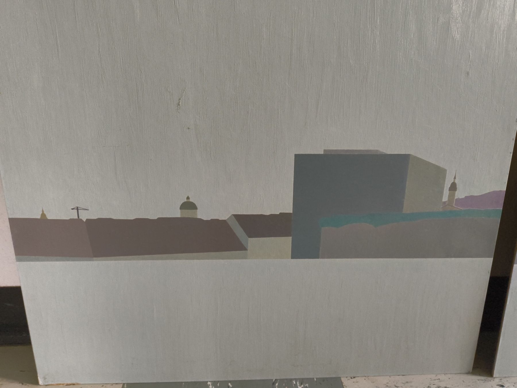 Dipinti: Triptychon Bild vermutlich gemalt Bern Grosse Schanze – Usato da stettlen venduto da VintageBern_ch 4