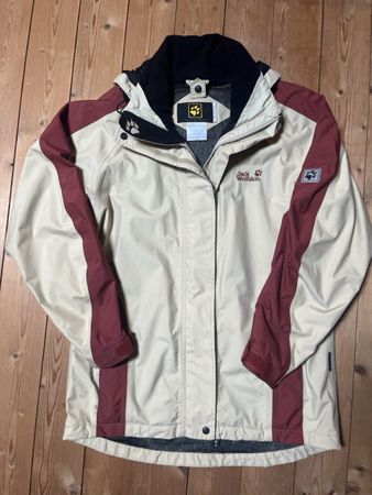 Giacca Jack Wolfskin da donna, beige/rosso, taglia M