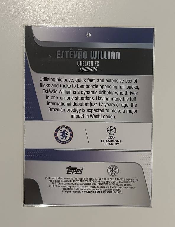 Cartes à collectionner: WILLIAN ESTEVAO RC Ray Wave Parallel – D'occasion à Zürich par rub_87sh 1