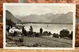 HOTEL PENSION MASSON - Montreux - Lac Leman - Werbe AK