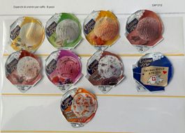 COPERCHI DI CREMINI DA CAFFÈ 9 PEZZI- CRÈME D'OR