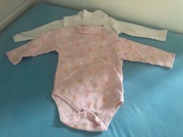 2er Set Baby Bodys Grösse 68 - Langarm für Herbst
