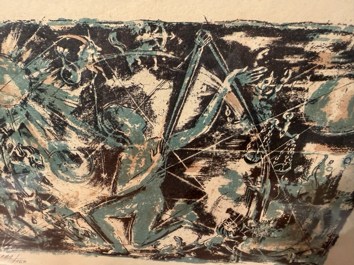Grafica & Litografie: Estampe signée , datée 1966, numérotée 124/150 – Usato da Lausanne venduto da artnouveau04 4