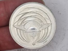 Medaille Silber 50 Jahre Mustermesse 1966