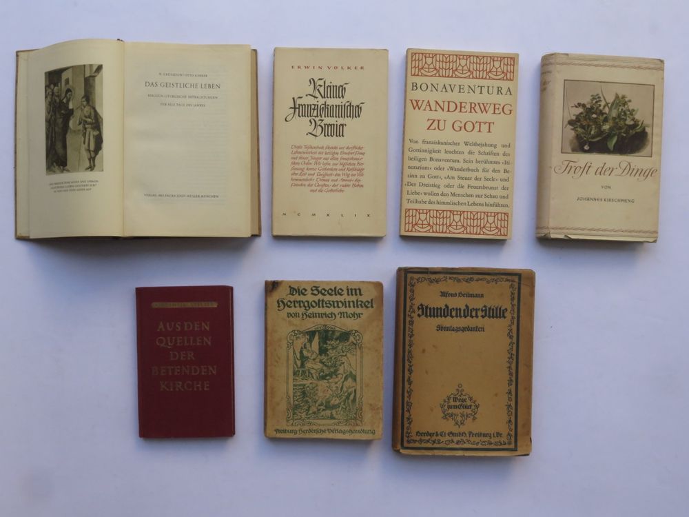 Livres: Betrachtungen - Gedanken - 7 Bücher - Konvolut - 1918 - 1955 – D'occasion à Zwingen par Tigertimmi