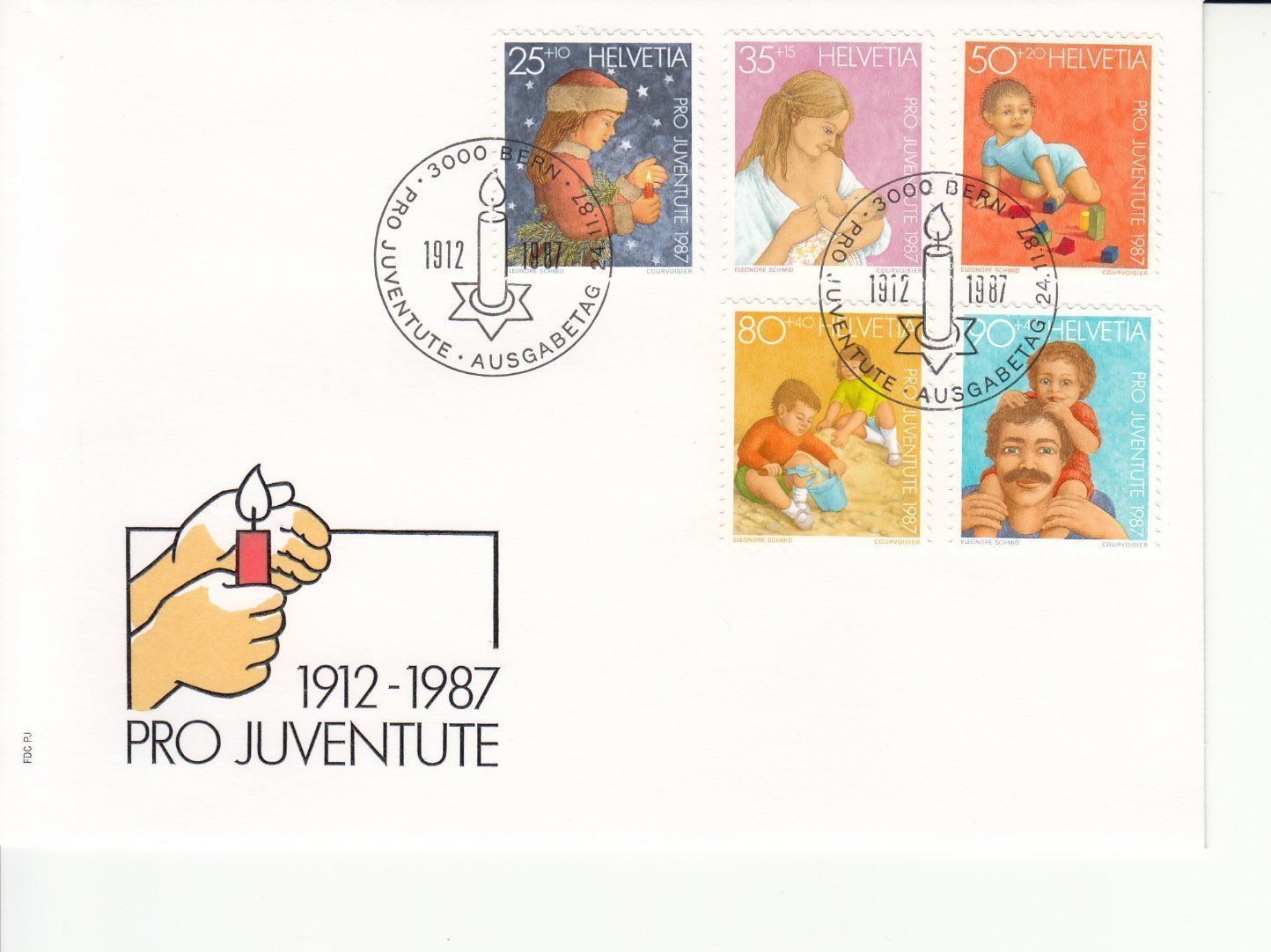 Tutti i francobolli: Pro Juventute 1987 FDC – Usato da Bürglen TG venduto da StampGraf