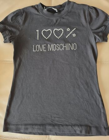 T-Shirt LOVE MOSCHINO schwarz Grösse 38 Damen
