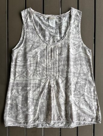 Nile Top mit Print, Seide, Gr. M