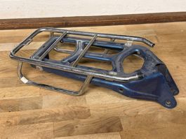 Gepäckträger Pony GTX blau mit Aufsatz original