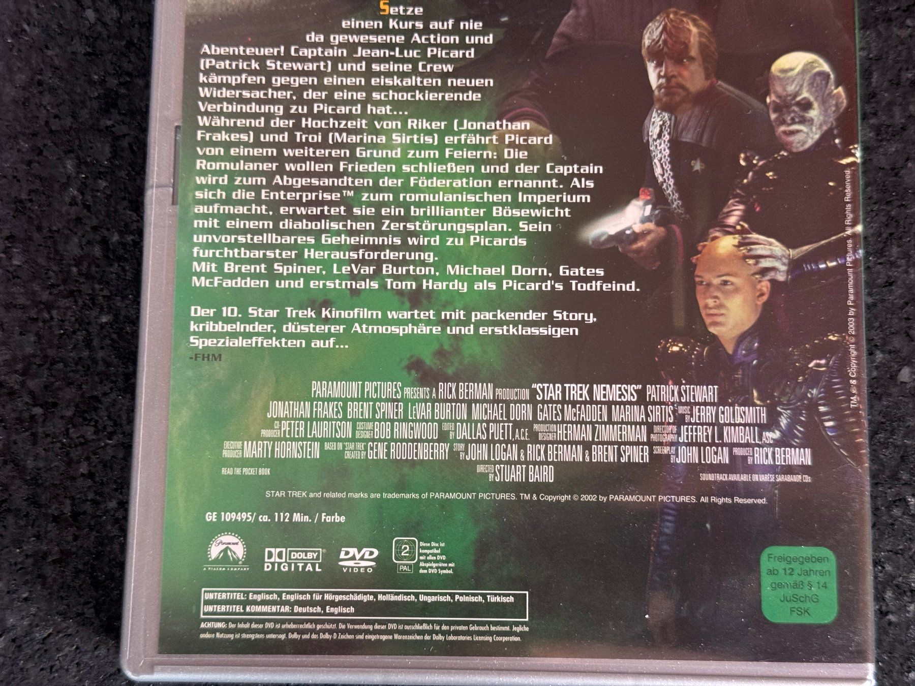 Tutti i DVDs: STAR TREK Nemesis DVD DE/EN widescreen collection – Usato da Fribourg venduto da tschjoly 3