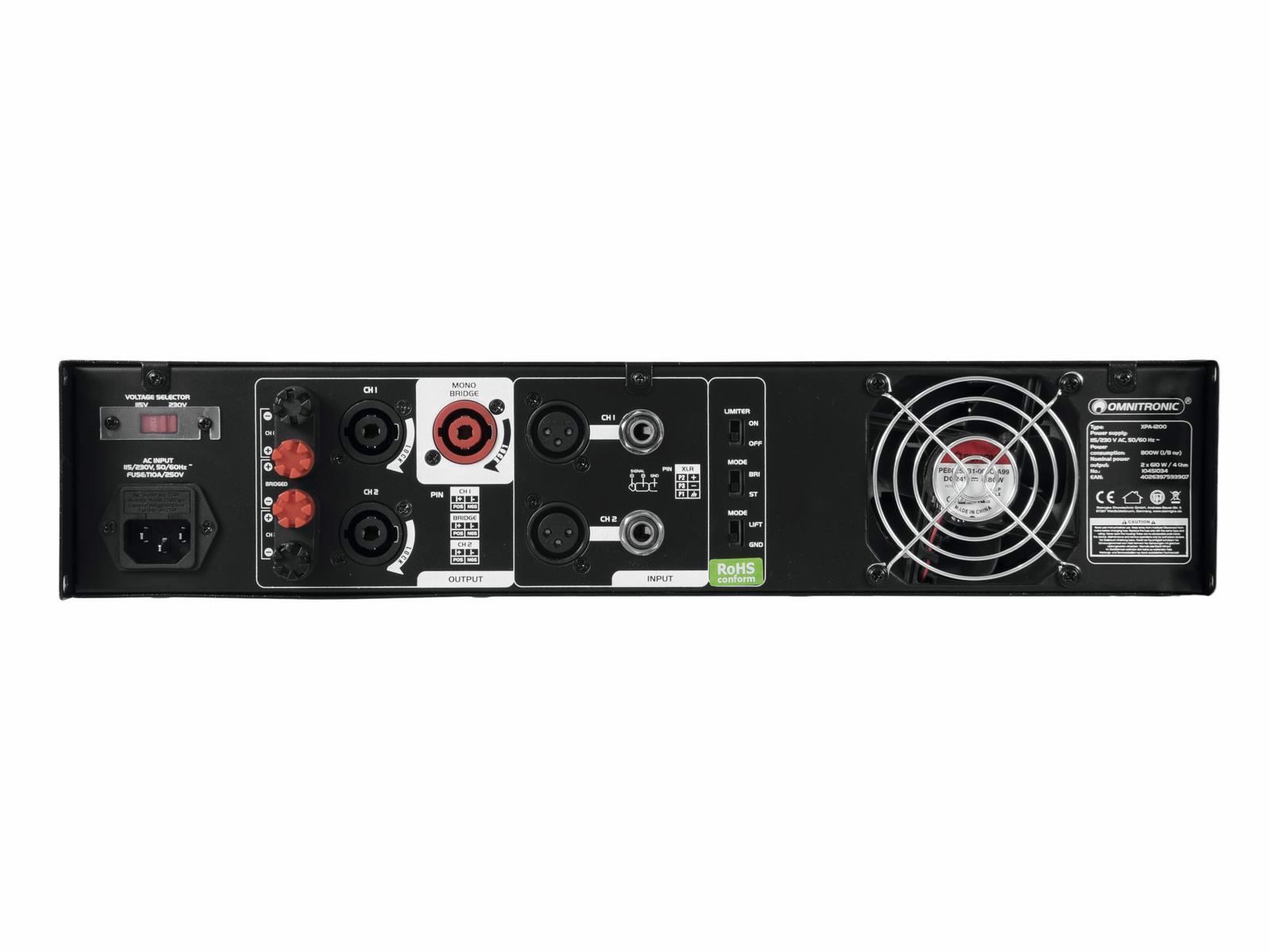 Amplificatori: OMNITRONIC XPA-1200 Endstufe – Nuovo e nell'imballaggio originale da Däniken SO venduto da Profog1 2