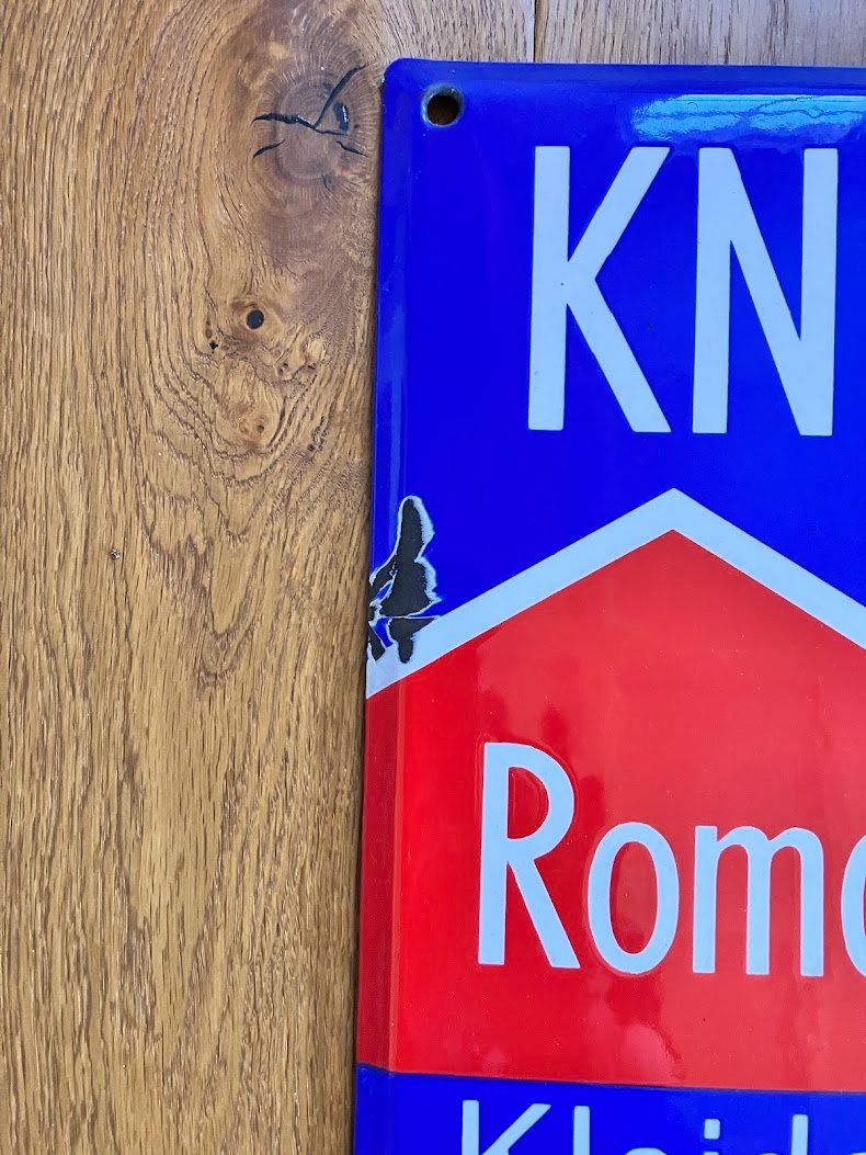 Insegne: Altes Reklame - Emailschild – Usato da Oppikon venduto da unteroppikon 1