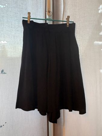 Pantalon Culotte Noir Taille Haute Elégant