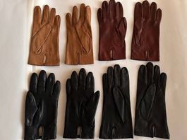 4 Paar Lederhandschuhe Grösse S wie neu Toppzustand