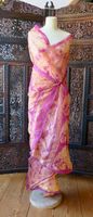 vintage Sari, unbenutzt, Stoff, Vorhang, Dekoration