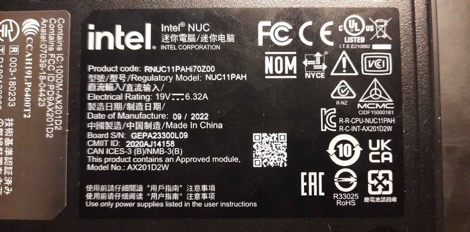 Intel PC: PC mini-PC NUC11PAH, RAM 64GB – Usato da Romanel-s-Lausanne venduto da Pimousse2301 2