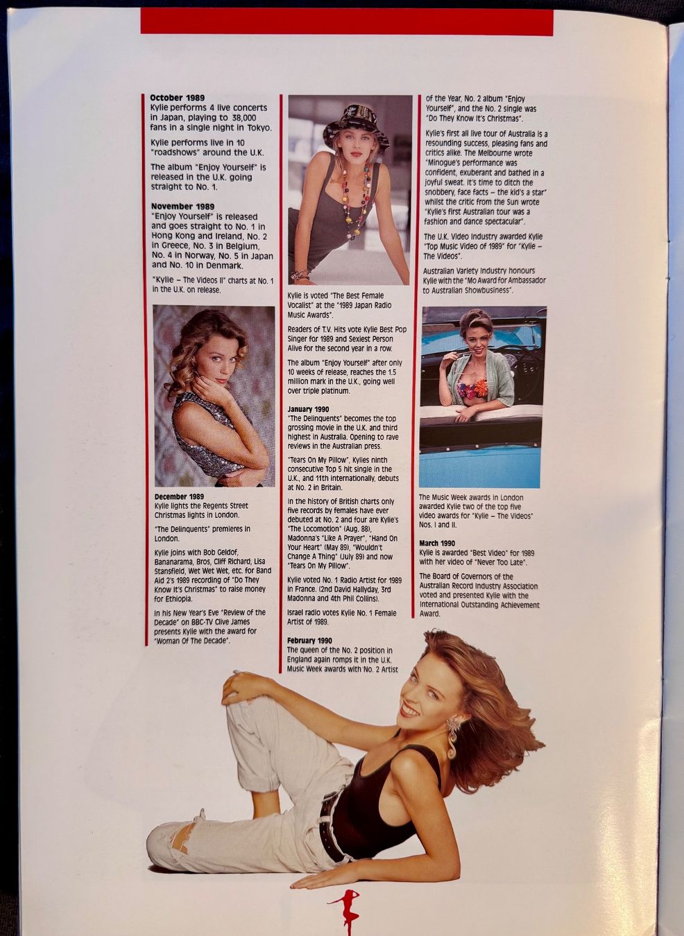 Libri: Kylie Minogue Enjoy Yourself Tour Programm 1990 retro – Usato da Aarau venduto da Grogu66 3