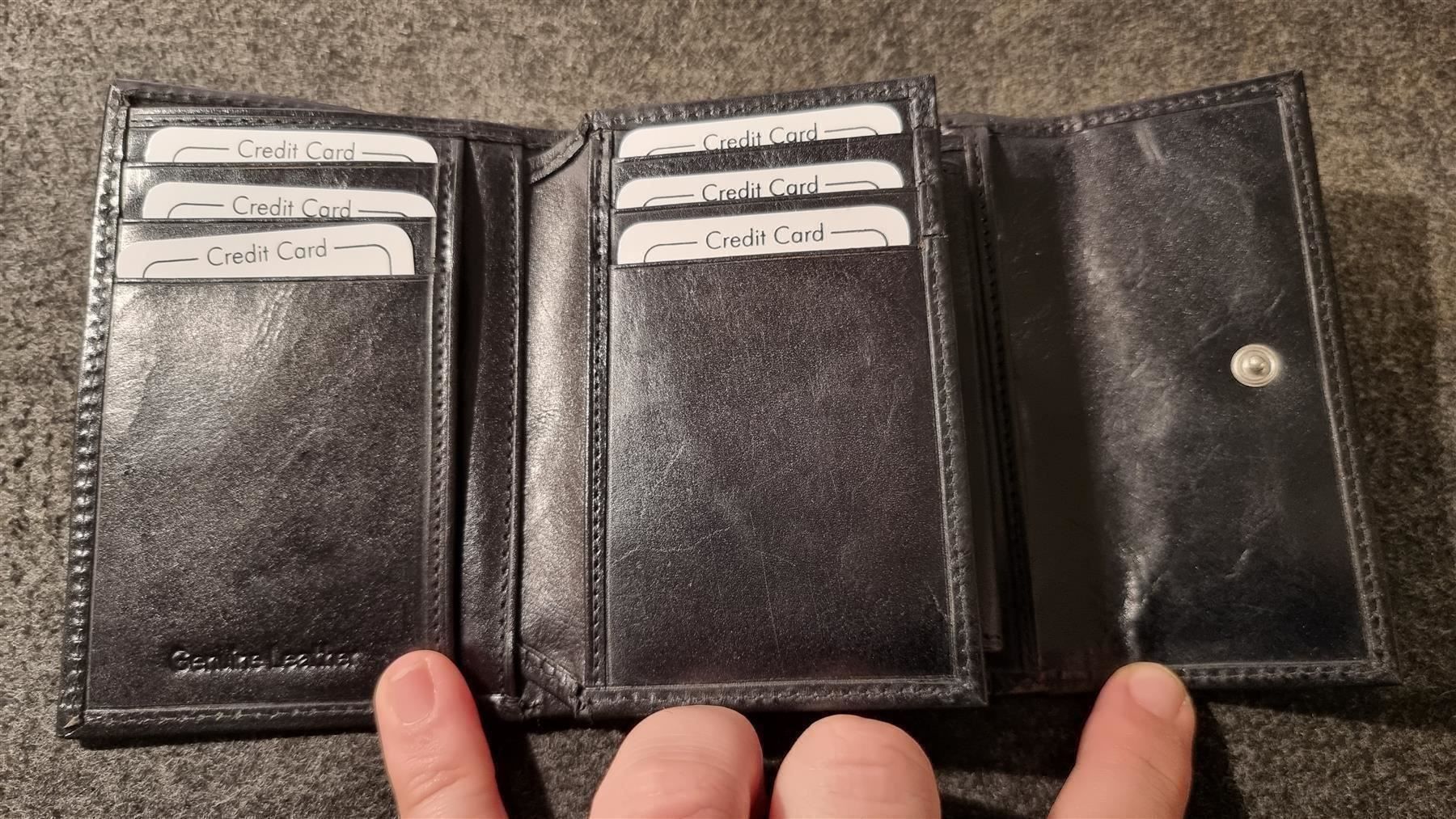 Brieftaschen: Portemonnaie aus Leder schwarz – Neu (gemäss Beschreibung) aus Rebstein von James-Dean 2
