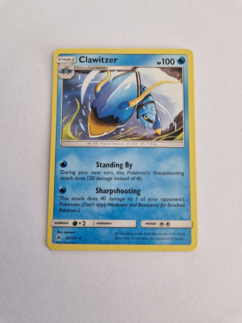 Pokémon Sammelbilder & Trading cards: Clawitzer - Forbidden Light - EN - Ab 1 – Gebraucht aus Romont FR von raj_sjv9