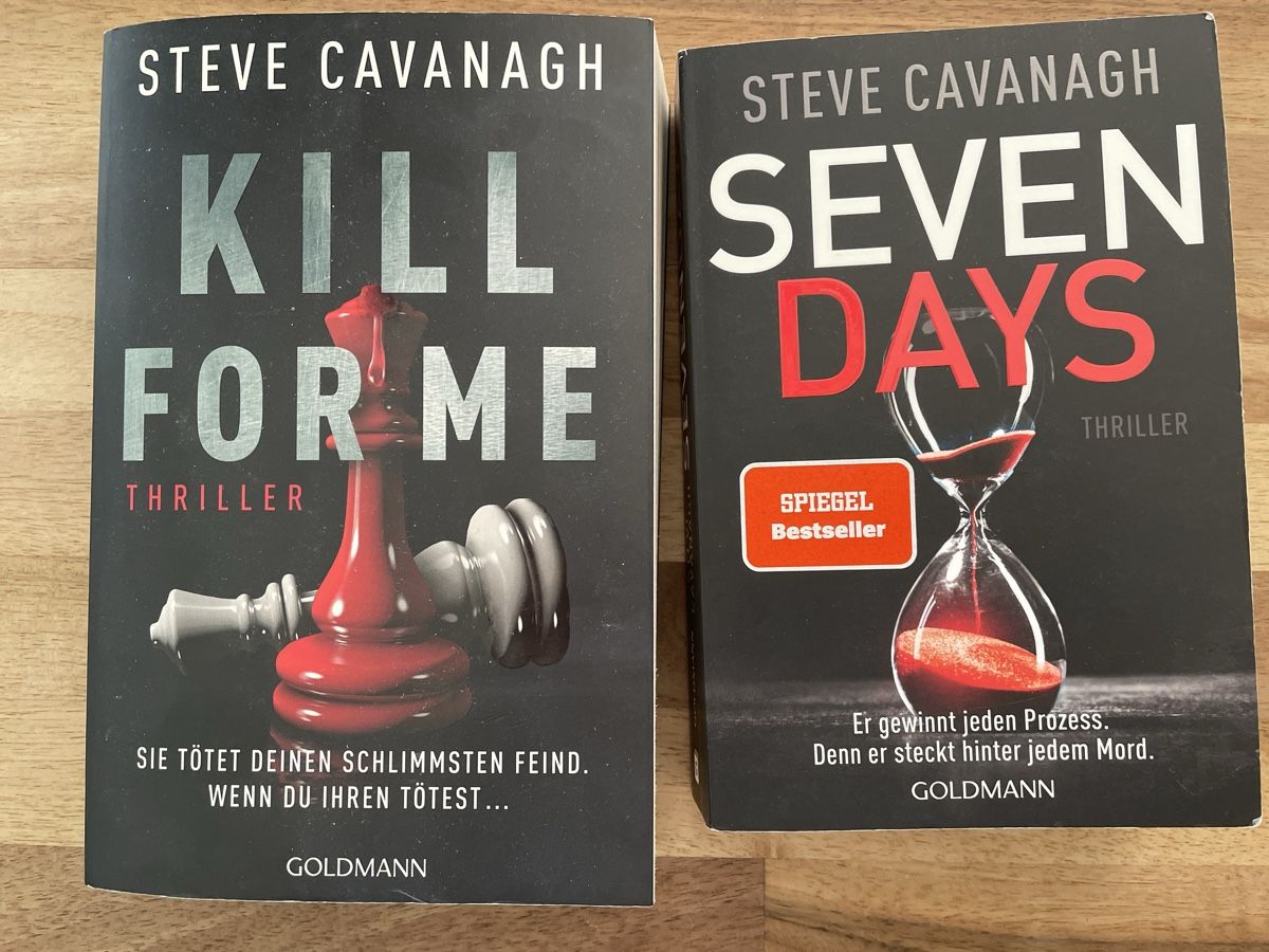 Libri: Steve Cavanagh - Kill for Me & Seven Days, Thriller! – Usato da Erlinsbach venduto da Clodot