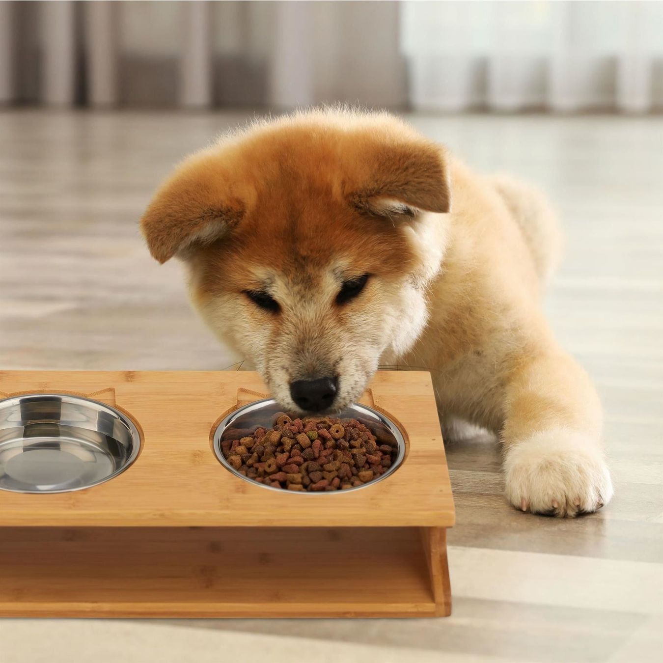 Ciotole: Geneigte Napfstation BAMBUS HUND + KATZE – Nuovo e nell'imballaggio originale da Gerlafingen venduto da Tsuru 1