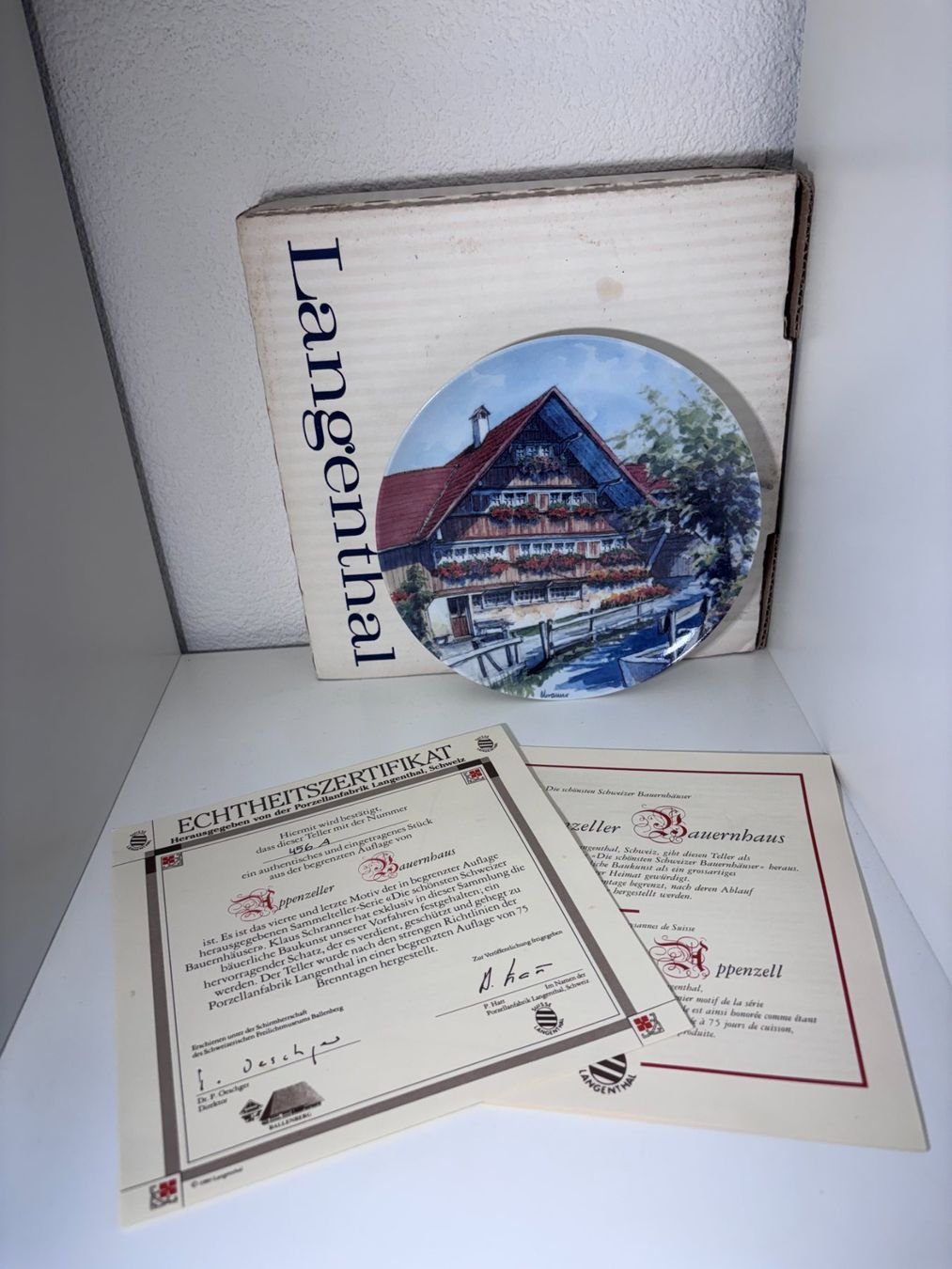 Teller: Die schönsten schweizer Bauernhäuser Teller (4 Serie) – Neu und originalverpackt aus Unterlangenegg von nic_np5d 5