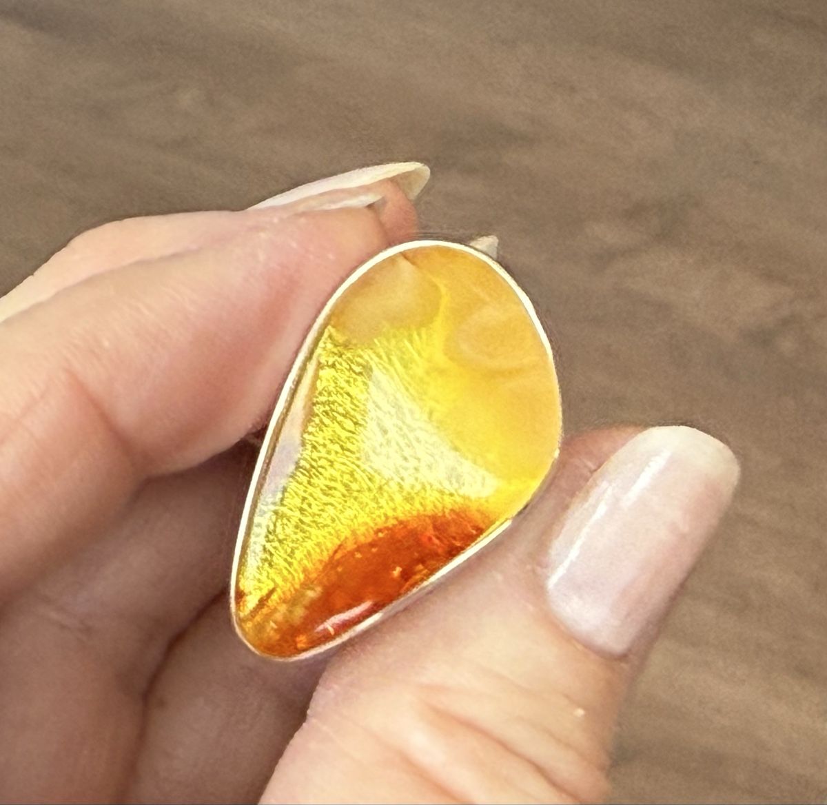 Anelli: Leuchtender Bernsteinring in Silber 925 – Nuovo e nell'imballaggio originale da Ebikon venduto da elischka 5