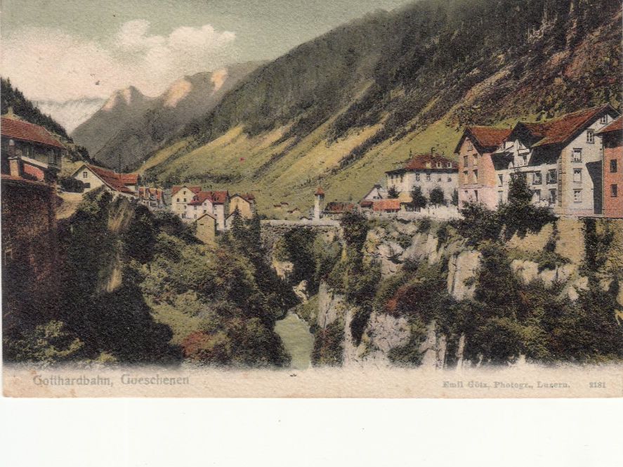 Cartoline postali: Göschenen 1909 – Usato da Bürglen TG venduto da StampGraf