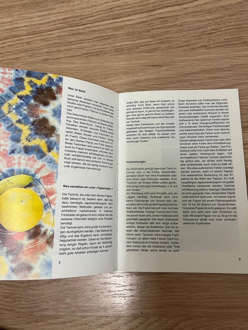 Libri: Batik Papier Buch: Falten und Färben – Usato da Sargans venduto da magico_lazio 1