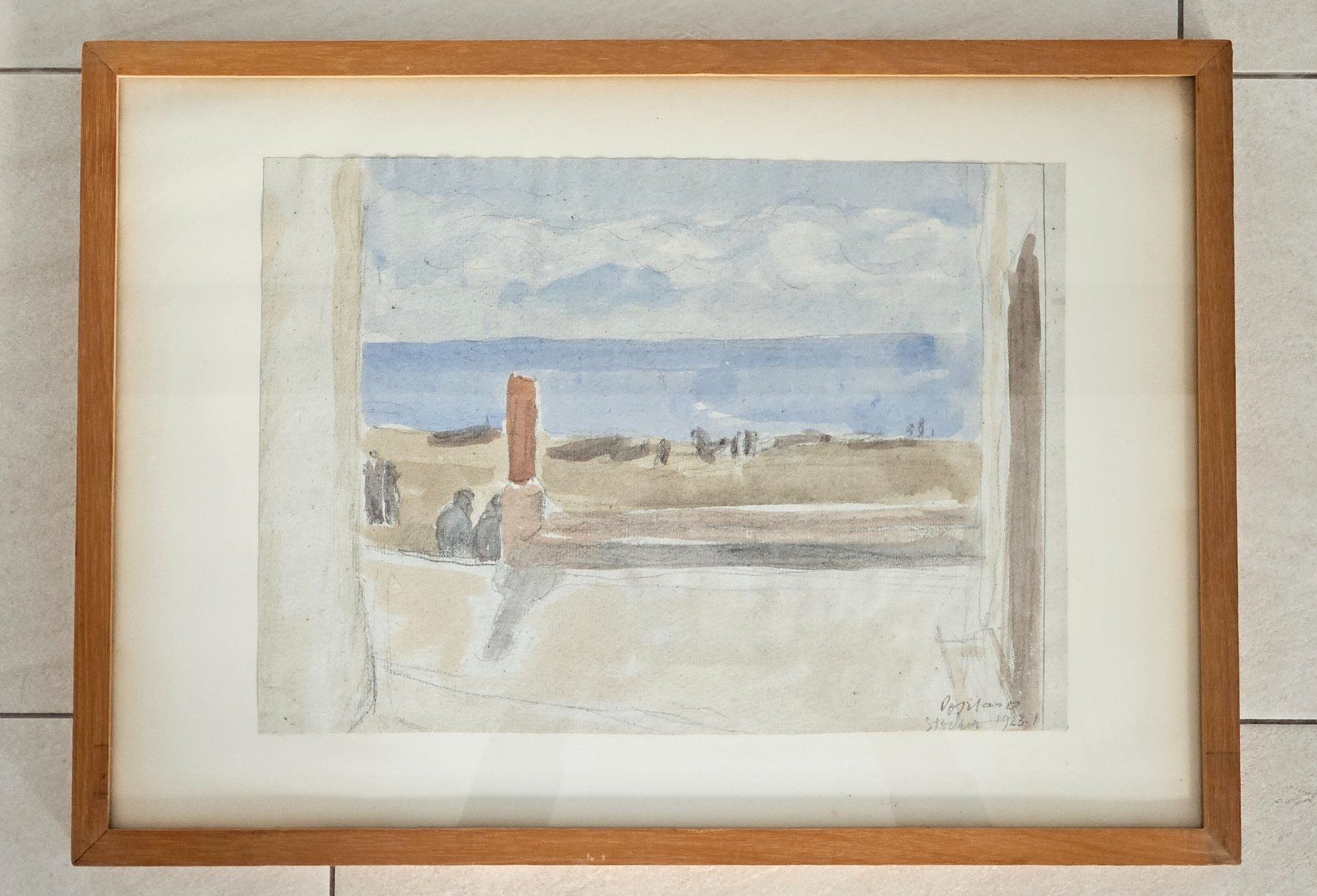 Dipinti: Aquarelle signée Stocker et datée 1923 Positano – Usato da Tramelan venduto da Art-rider
