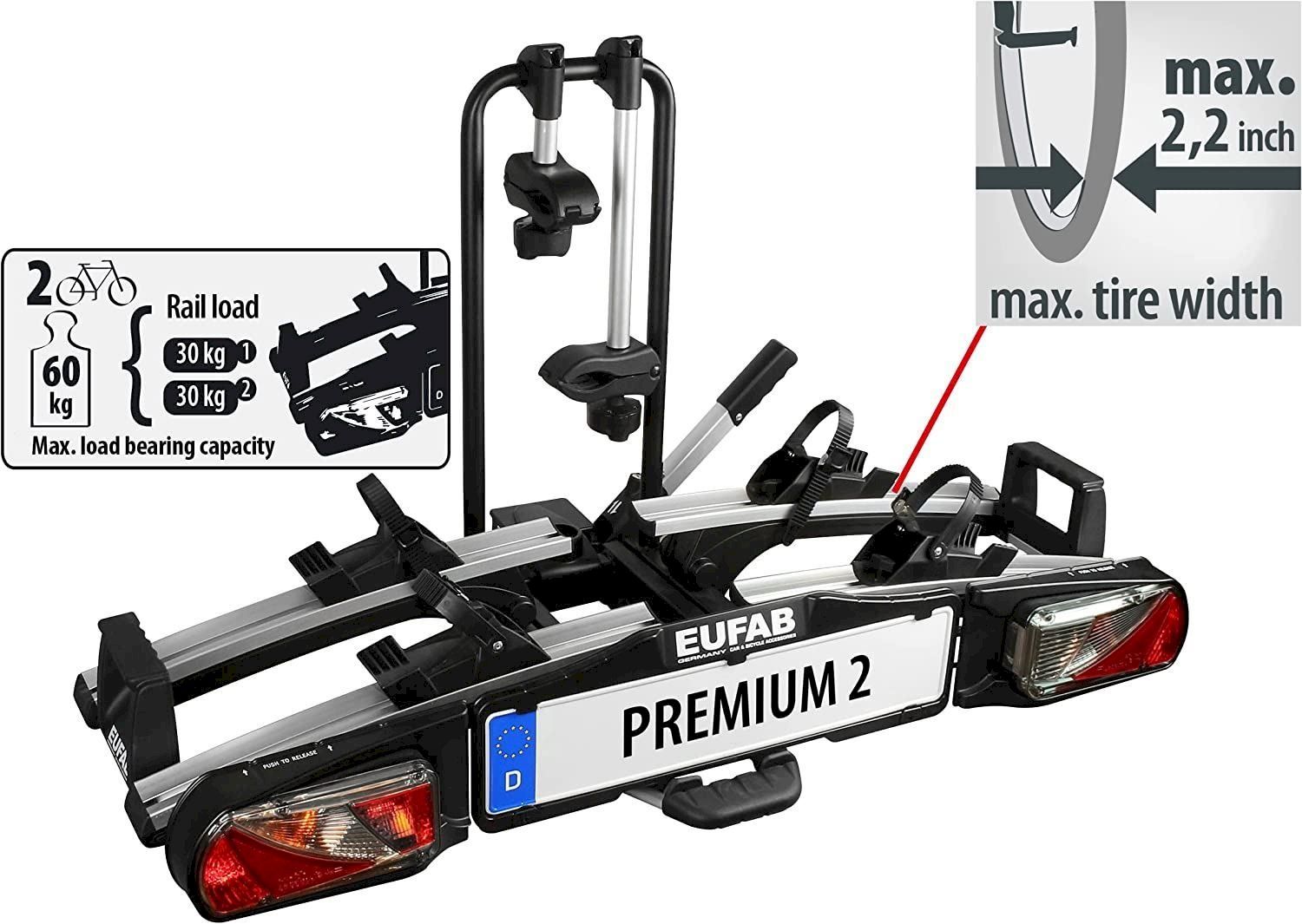 Portapacchi: Eufab Premium II Fahrradträger – Nuovo e nell'imballaggio originale da Bottighofen venduto da zaap 1