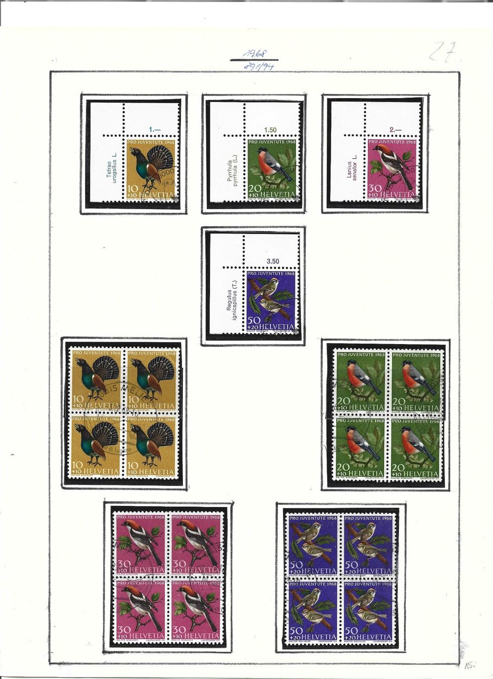 Tutti i francobolli: timbres poste, divers série – Usato da Delemont venduto da toutdubon11