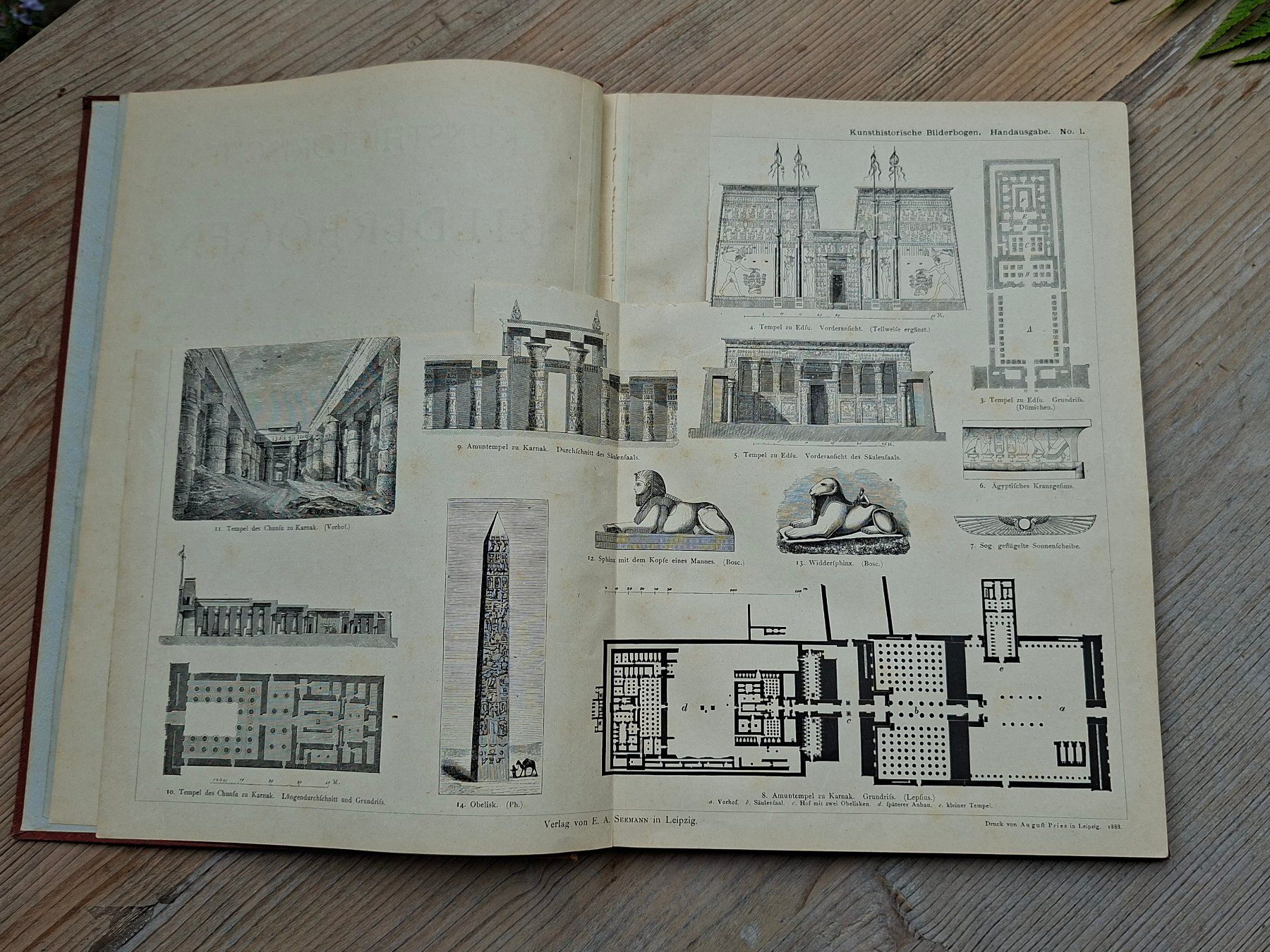 Libri: Menge Antike Kunst Atlas 1888 Bilderbogen E. Seemann Leibzig – Usato da Brunnenthal venduto da Strahler67 7
