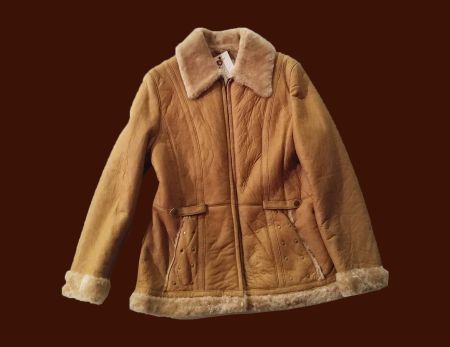 Lederjacke mit australischer Schearling-Wolle