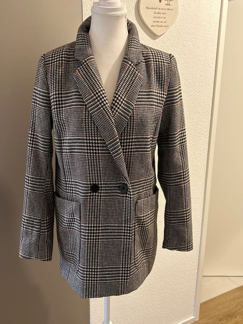 Giacche: Jacke kariert mit 24% Wolle – Usato da Brunnen venduto da Nala2929 3