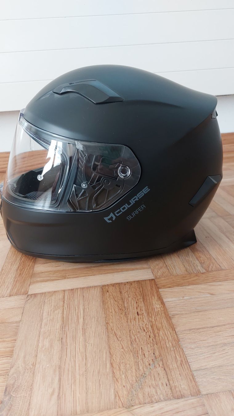 Caschi & visiere: Motorradhelm Course Surfer schwarz matt – Usato da Kerns venduto da Barmi00