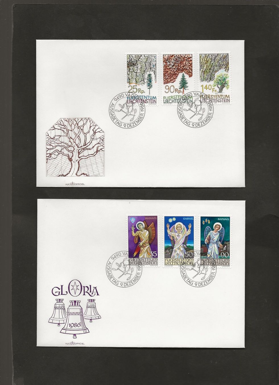 Tutti i francobolli: 32 FDC Liechtenstein 1986 bis 1989 – Usato da Au ZH venduto da xelagreb01 4