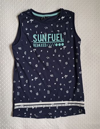 Neu! Ärmelloses T-Shirt Top Jungen Gr. 140