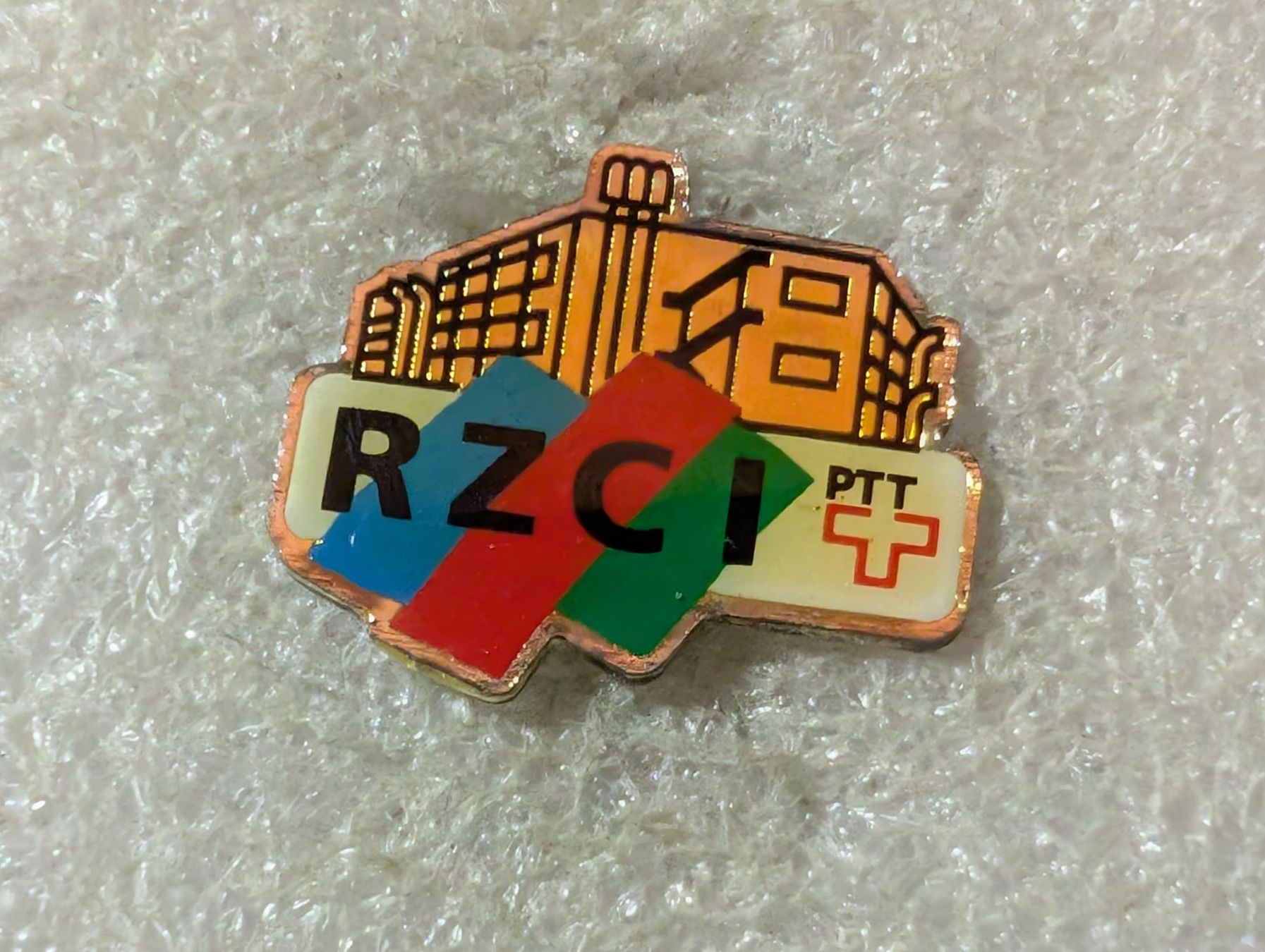 Placchette & Badge: Ansteckpin 97: PTT RZCI – Usato da Oppligen venduto da Pin-Fall-Shop