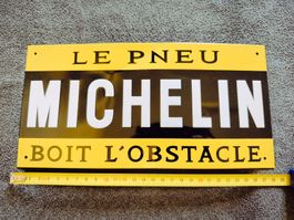 Publicité Michelin, plaque en aluminium