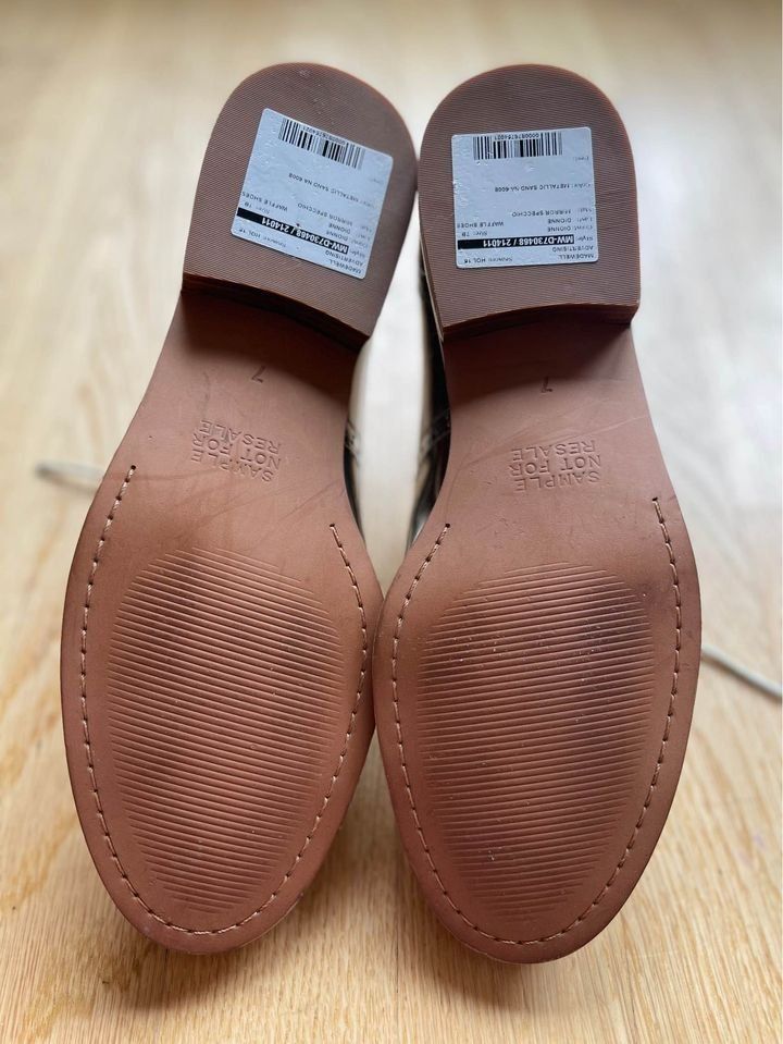 Scarpe da donna: Madewell Leder Metallic Oxfords Gr. 37.5 – Difettoso da Basel venduto da PinkPong 2