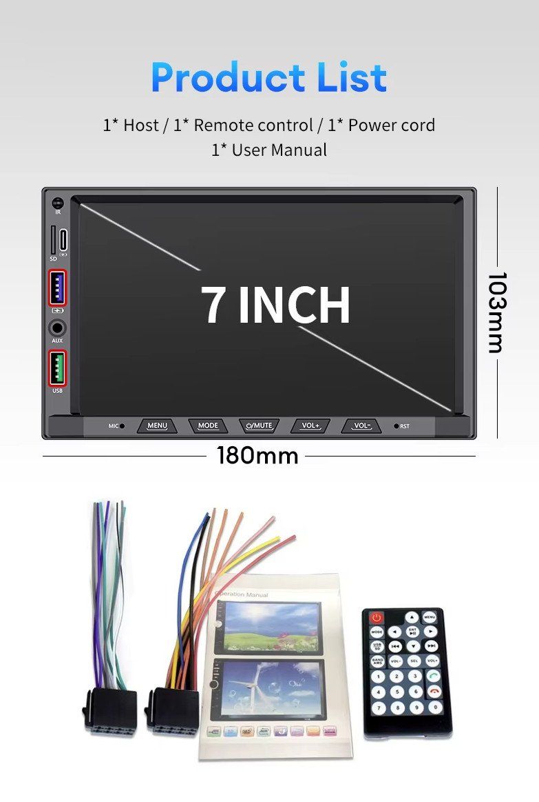 Radios: Autoradio 2DIN BX-449 - Bluetooth, Mirrorlink, USB, Aux – Neu und originalverpackt aus Corcelles-près-Payerne von FactoryofSound 9